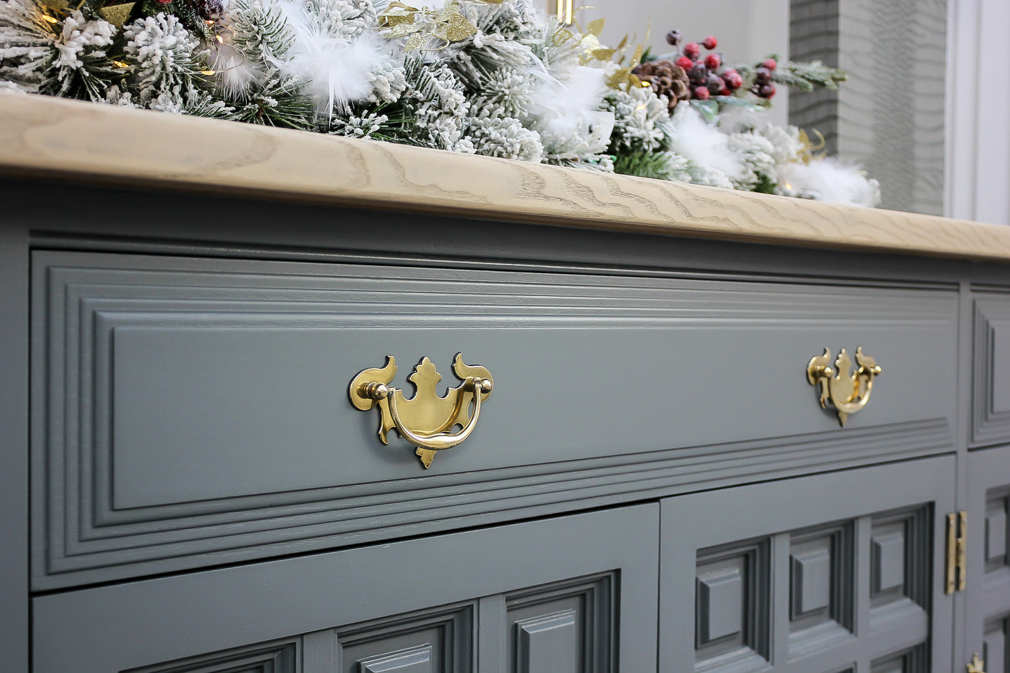 The Toledo Sideboard - Smoke Vintage Green