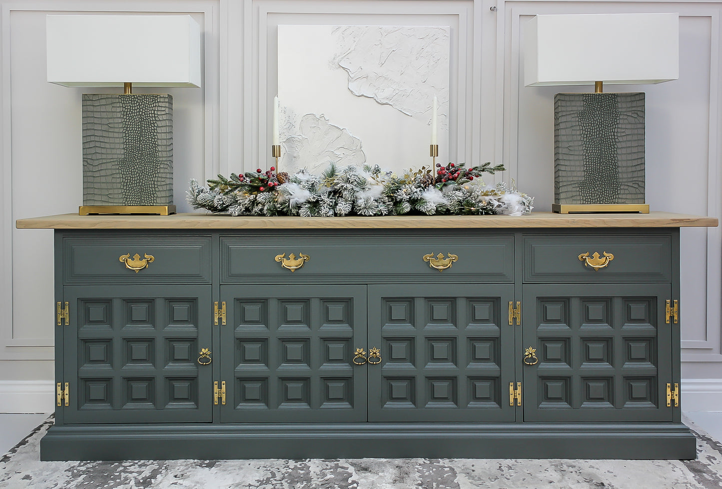 The Toledo Sideboard - Smoke Vintage Green